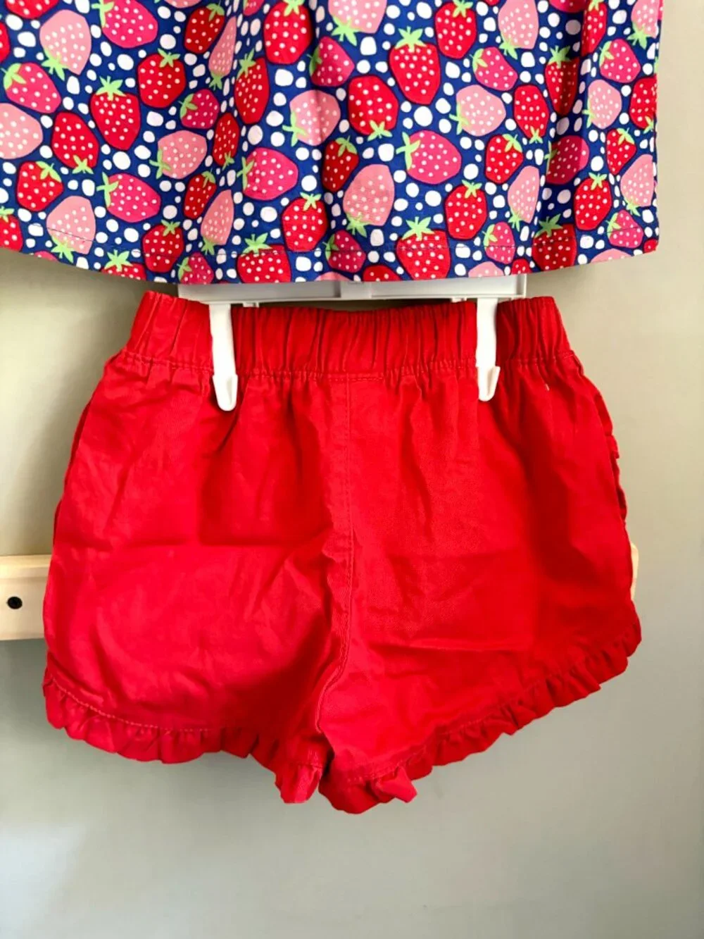 Picapino Strawberry Print Tunic and Shorts Set